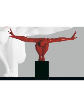 sculpture red boy